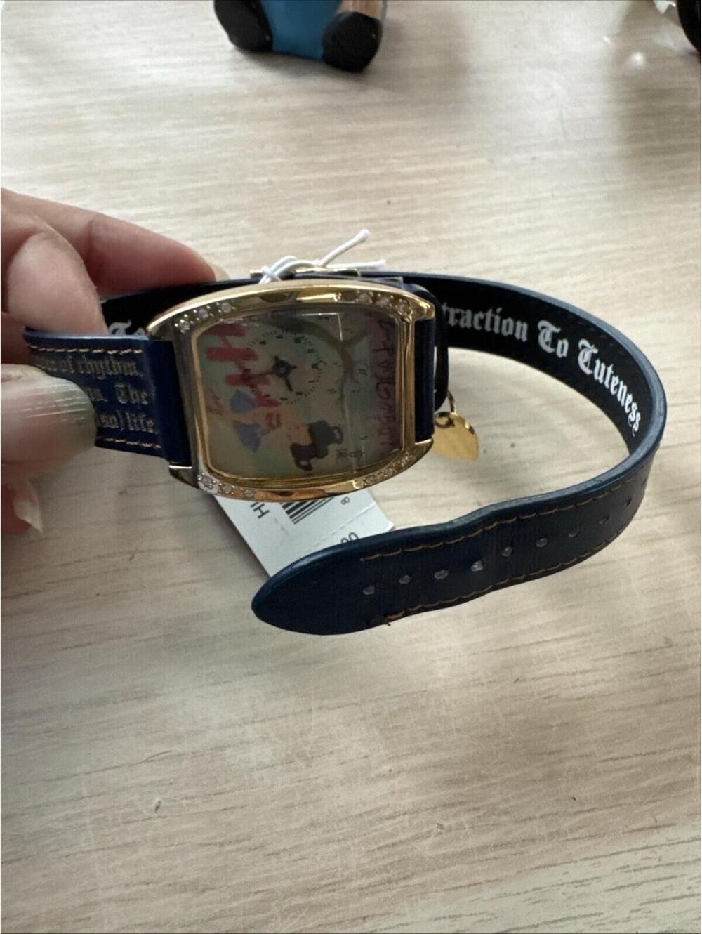 Harajuku Lovers LOVE Watch Blue Strap Japanese Movement 5ATM Double Band - Picture 5 of 15